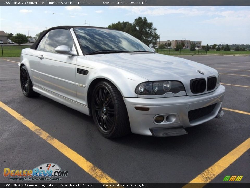 Front 3/4 View of 2001 BMW M3 Convertible Photo #2