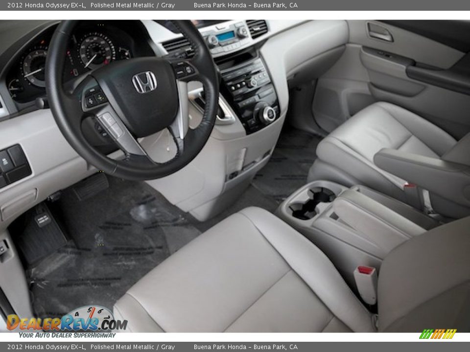 Gray Interior - 2012 Honda Odyssey EX-L Photo #11