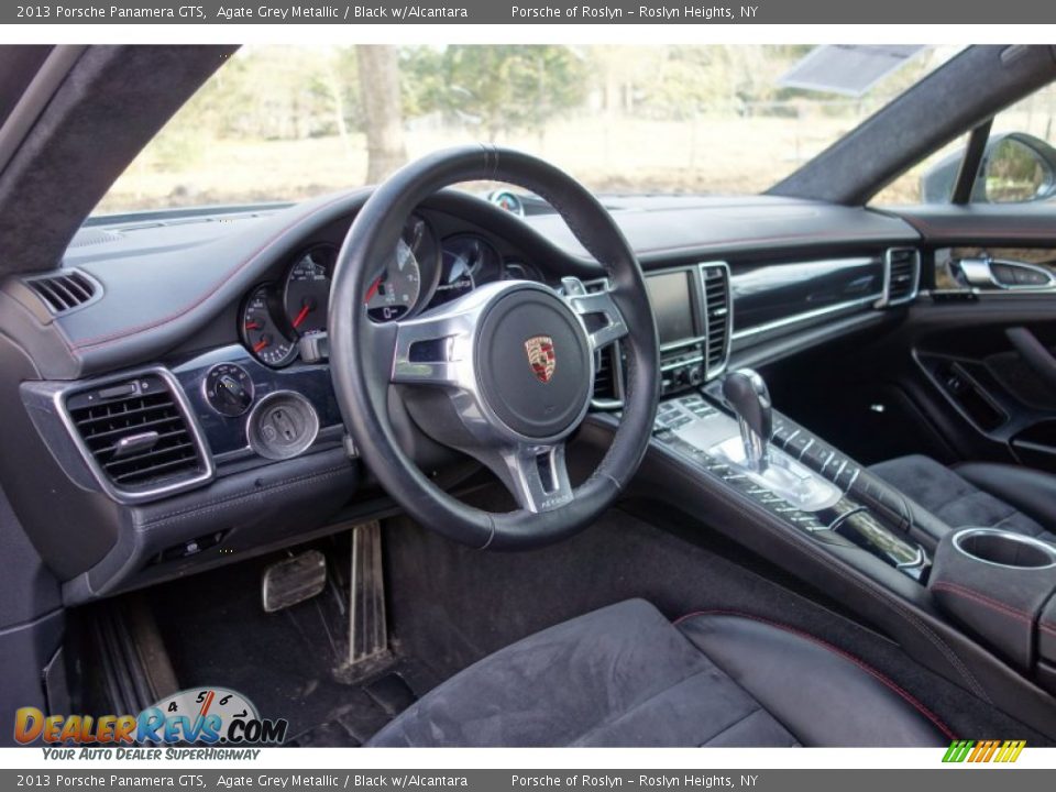 2013 Porsche Panamera GTS Agate Grey Metallic / Black w/Alcantara Photo #24