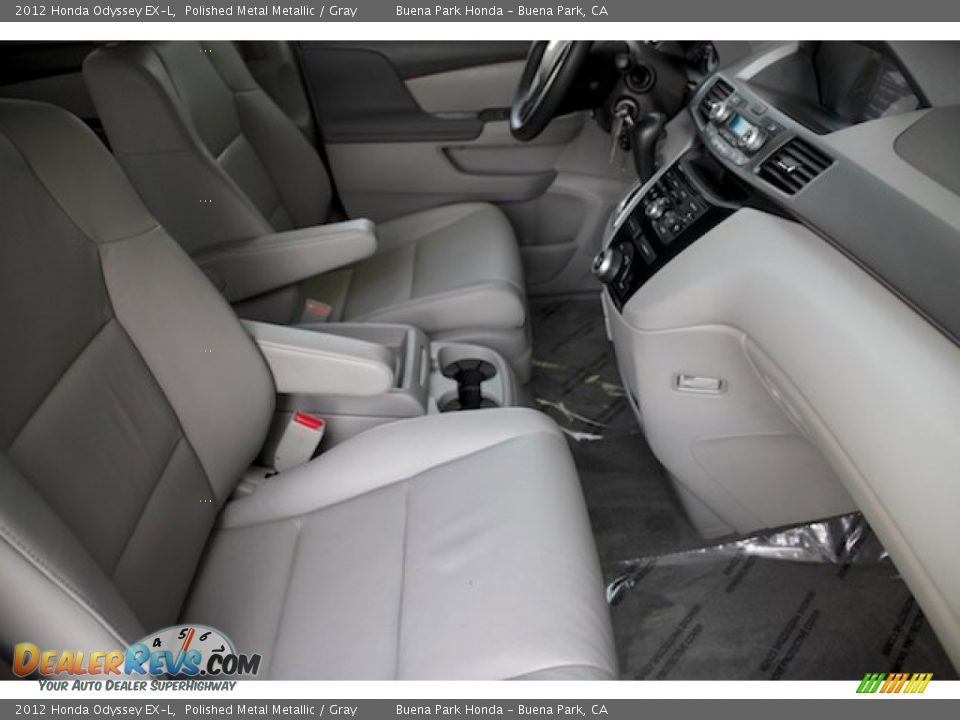2012 Honda Odyssey EX-L Polished Metal Metallic / Gray Photo #21