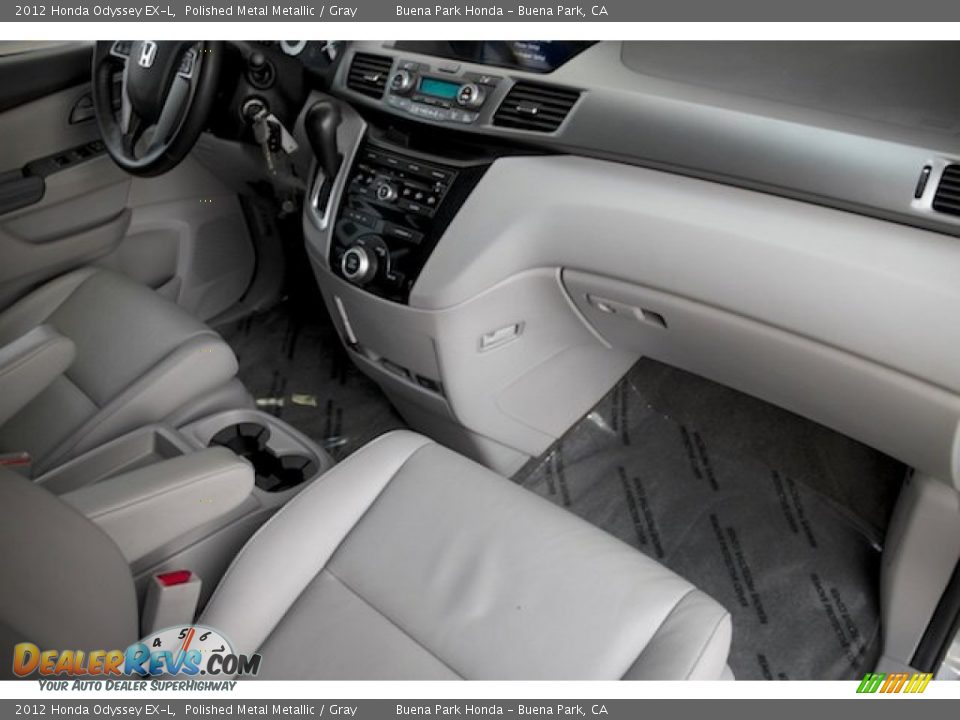 2012 Honda Odyssey EX-L Polished Metal Metallic / Gray Photo #22