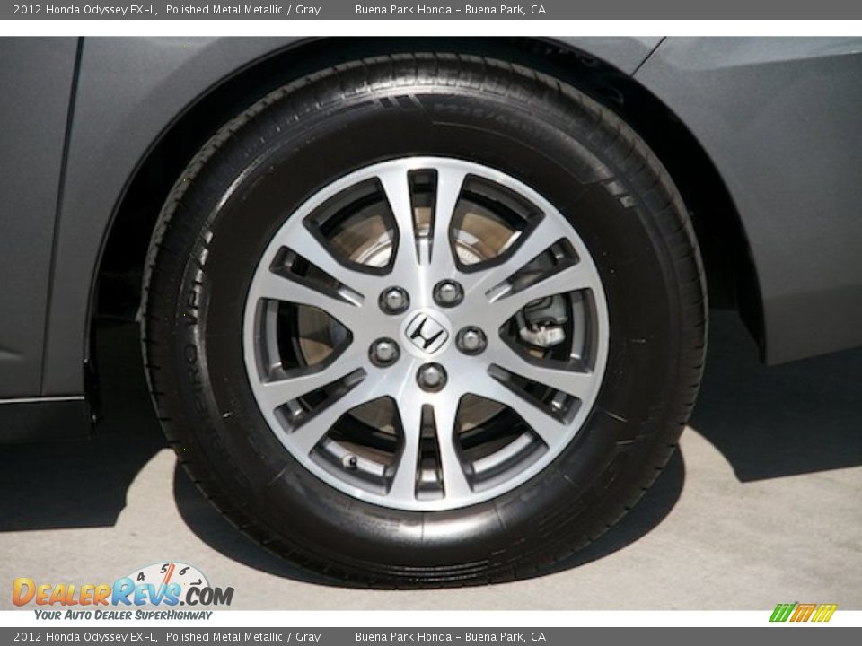 2012 Honda Odyssey EX-L Polished Metal Metallic / Gray Photo #32