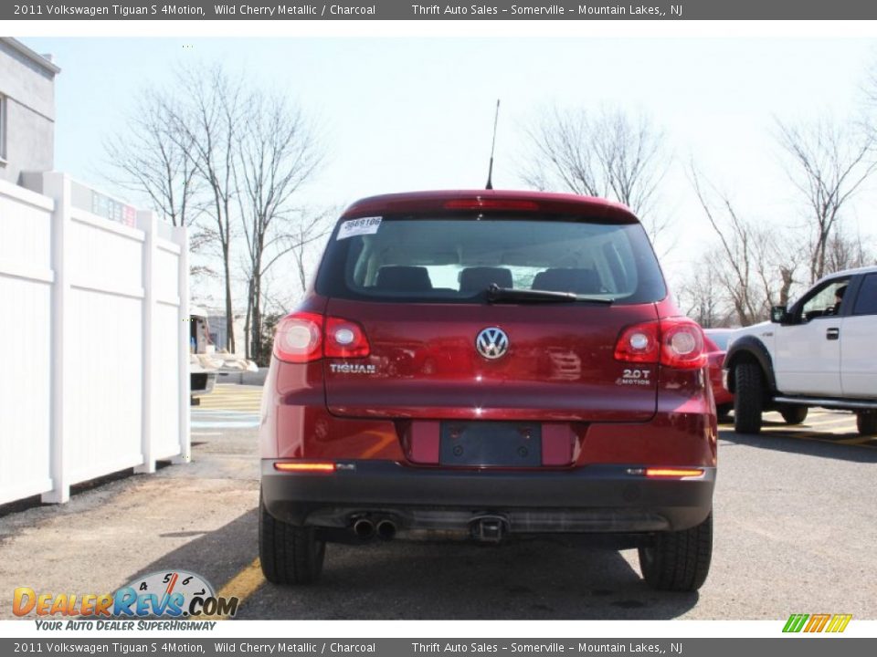 2011 Volkswagen Tiguan S 4Motion Wild Cherry Metallic / Charcoal Photo #5