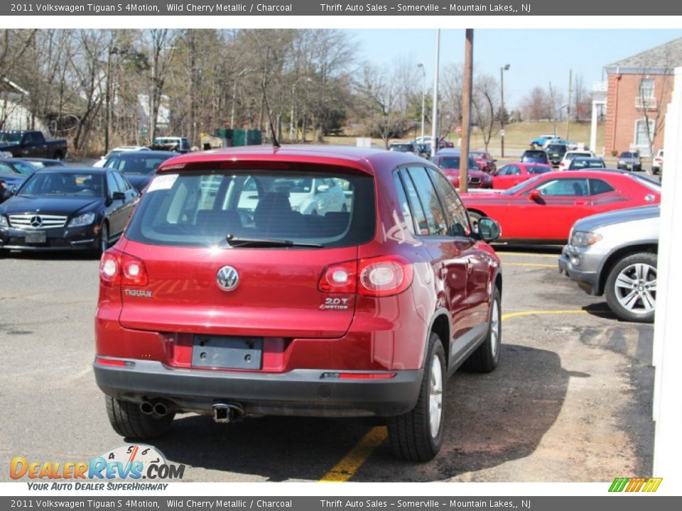 2011 Volkswagen Tiguan S 4Motion Wild Cherry Metallic / Charcoal Photo #10