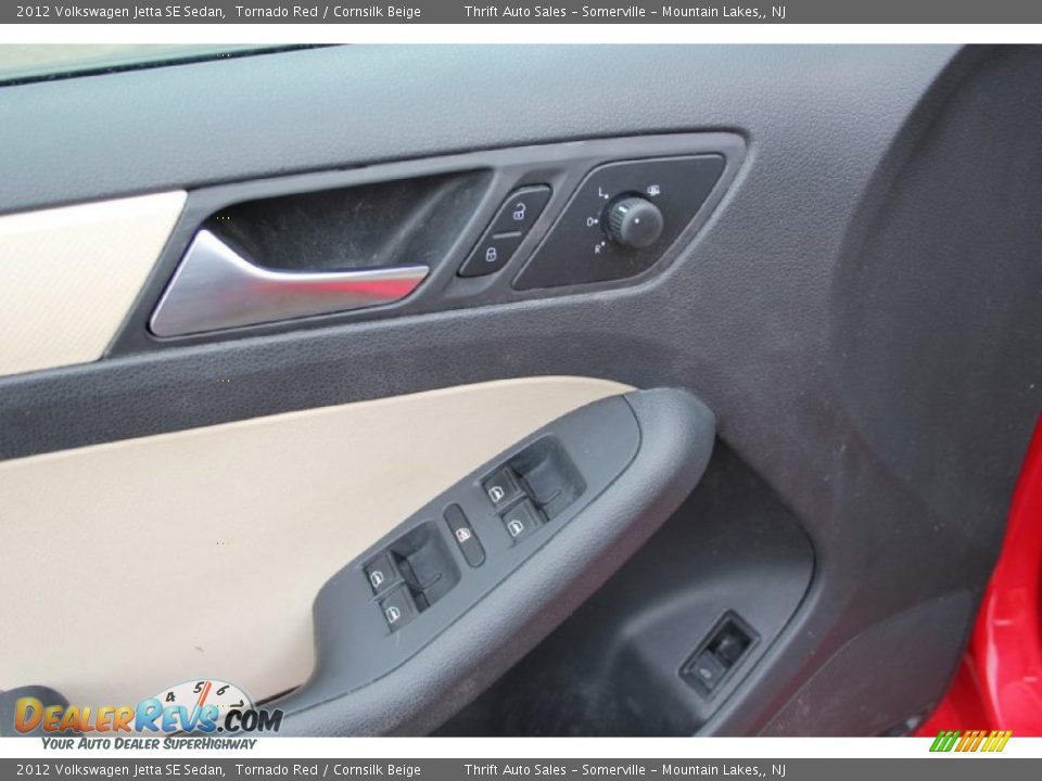 2012 Volkswagen Jetta SE Sedan Tornado Red / Cornsilk Beige Photo #10