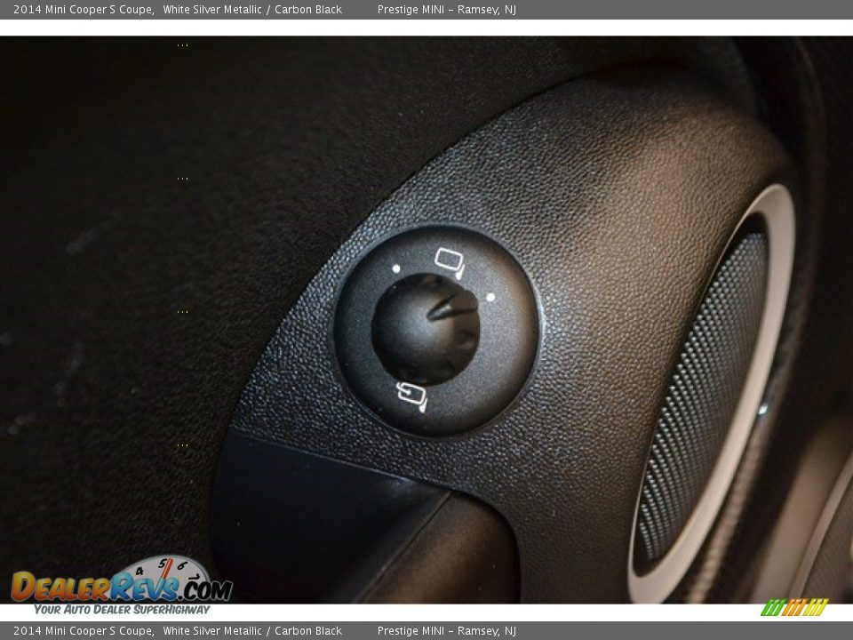 2014 Mini Cooper S Coupe White Silver Metallic / Carbon Black Photo #10