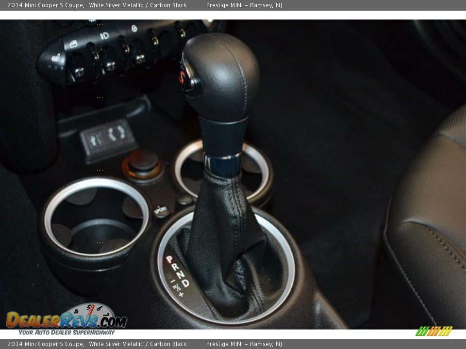 2014 Mini Cooper S Coupe White Silver Metallic / Carbon Black Photo #15
