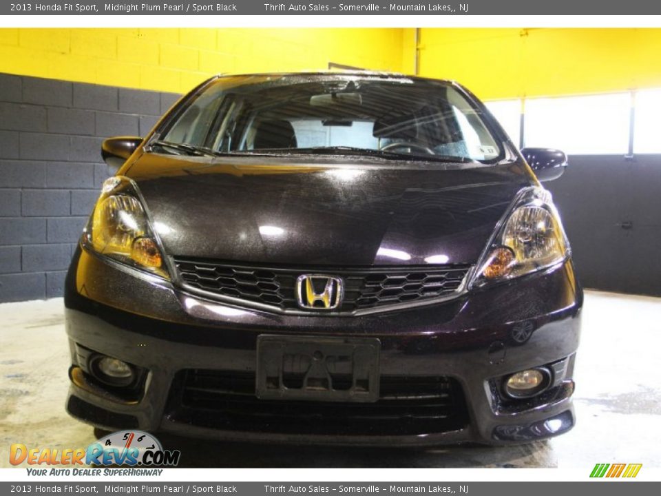 2013 Honda Fit Sport Midnight Plum Pearl / Sport Black Photo #4