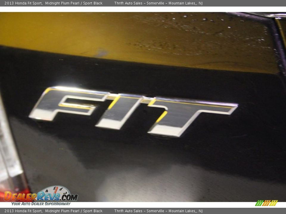 2013 Honda Fit Sport Midnight Plum Pearl / Sport Black Photo #10