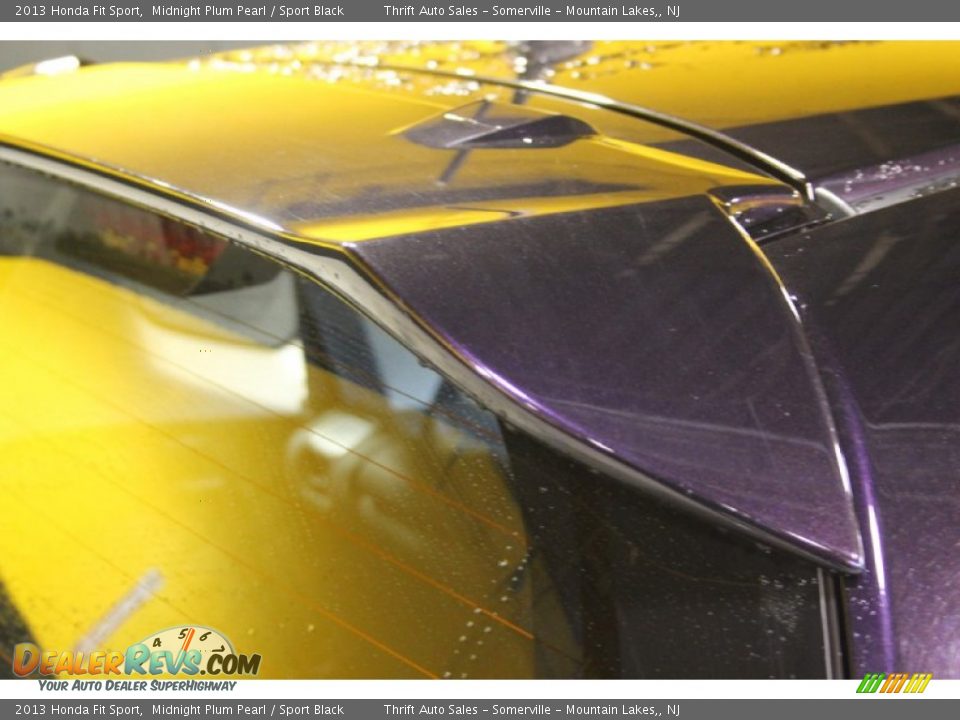 2013 Honda Fit Sport Midnight Plum Pearl / Sport Black Photo #13