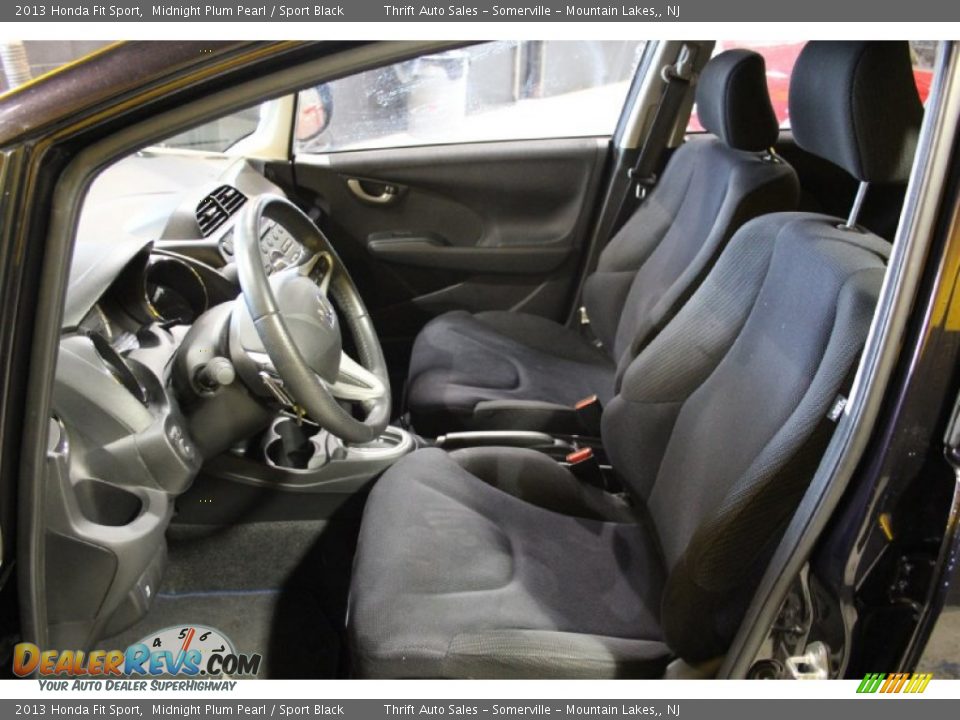 2013 Honda Fit Sport Midnight Plum Pearl / Sport Black Photo #16