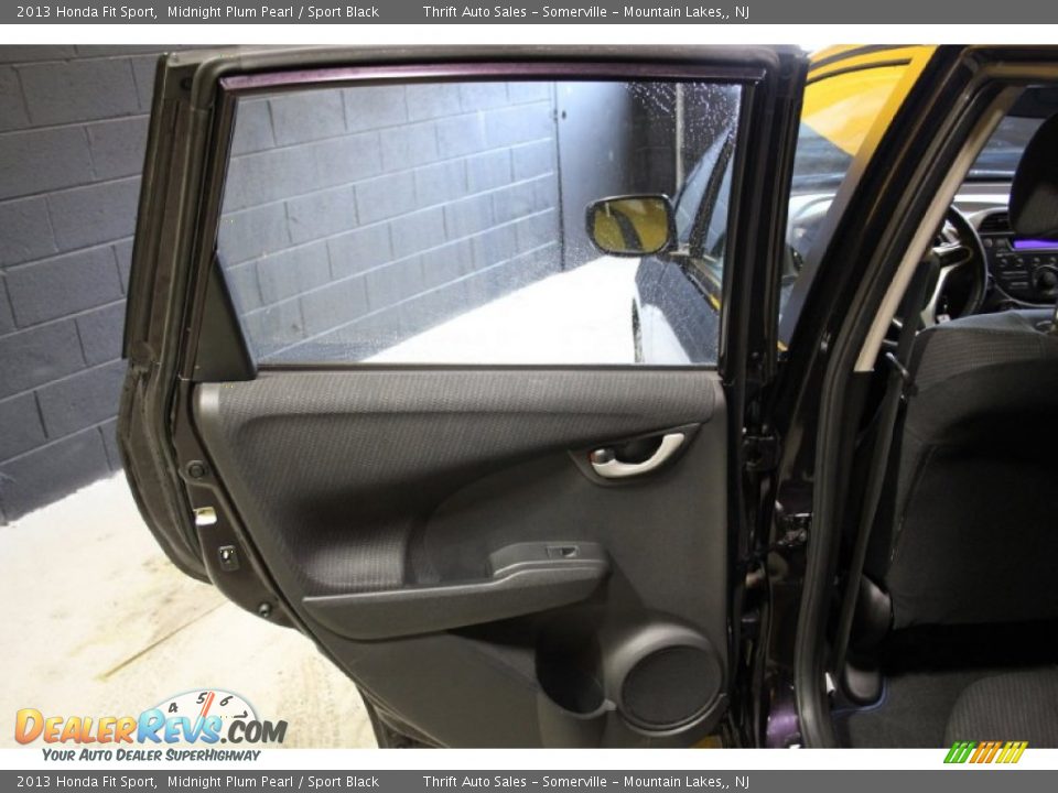 2013 Honda Fit Sport Midnight Plum Pearl / Sport Black Photo #17