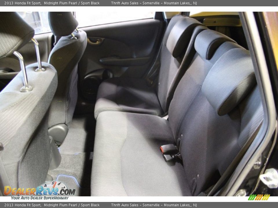 2013 Honda Fit Sport Midnight Plum Pearl / Sport Black Photo #19