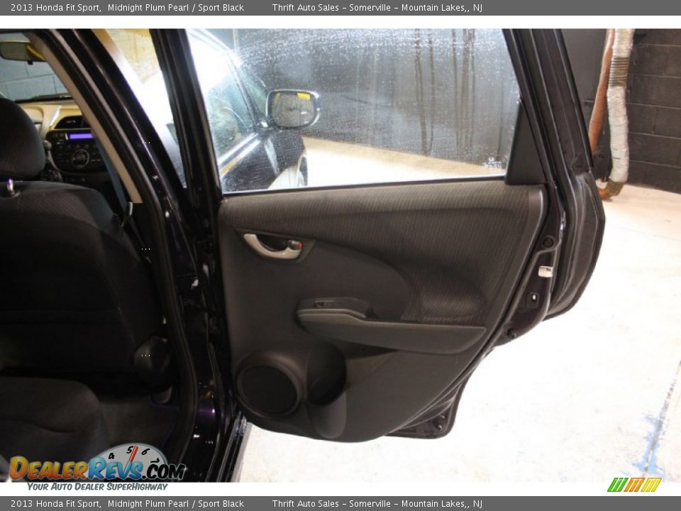2013 Honda Fit Sport Midnight Plum Pearl / Sport Black Photo #21