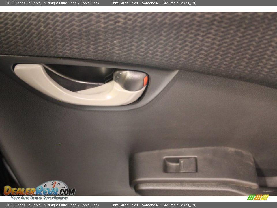 2013 Honda Fit Sport Midnight Plum Pearl / Sport Black Photo #22
