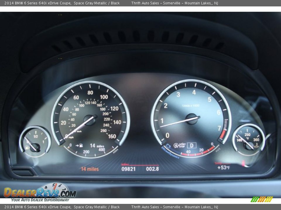 2014 BMW 6 Series 640i xDrive Coupe Gauges Photo #9