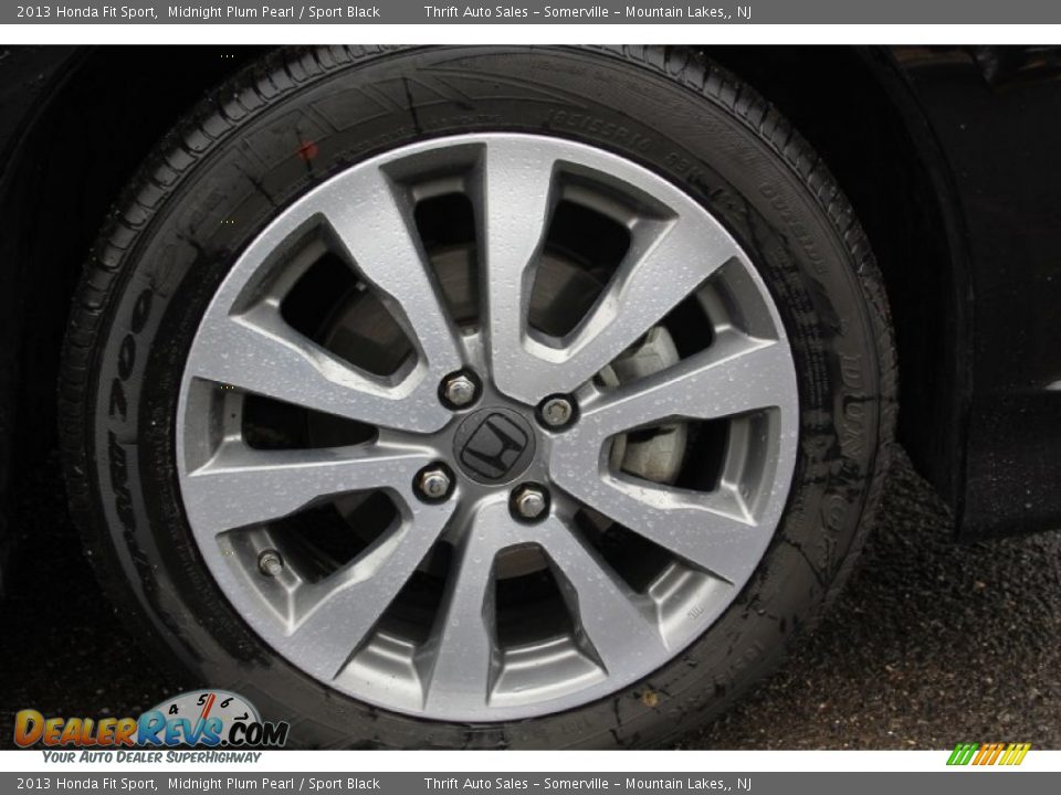 2013 Honda Fit Sport Midnight Plum Pearl / Sport Black Photo #35