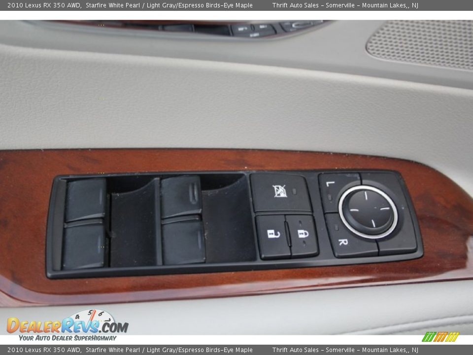 2010 Lexus RX 350 AWD Starfire White Pearl / Light Gray/Espresso Birds-Eye Maple Photo #11