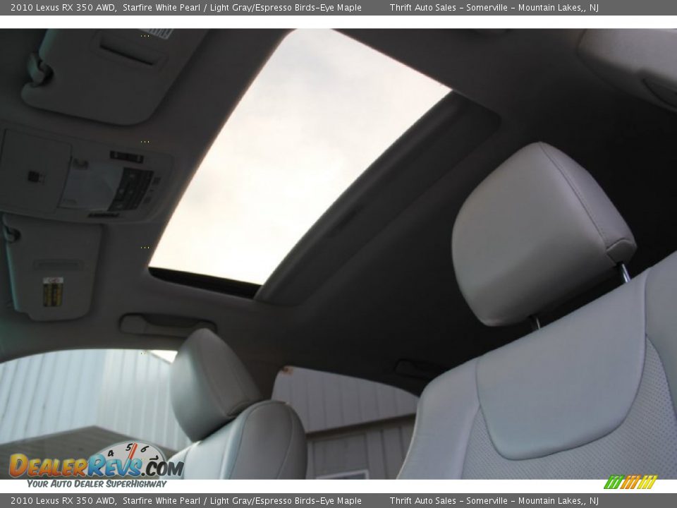 2010 Lexus RX 350 AWD Starfire White Pearl / Light Gray/Espresso Birds-Eye Maple Photo #22