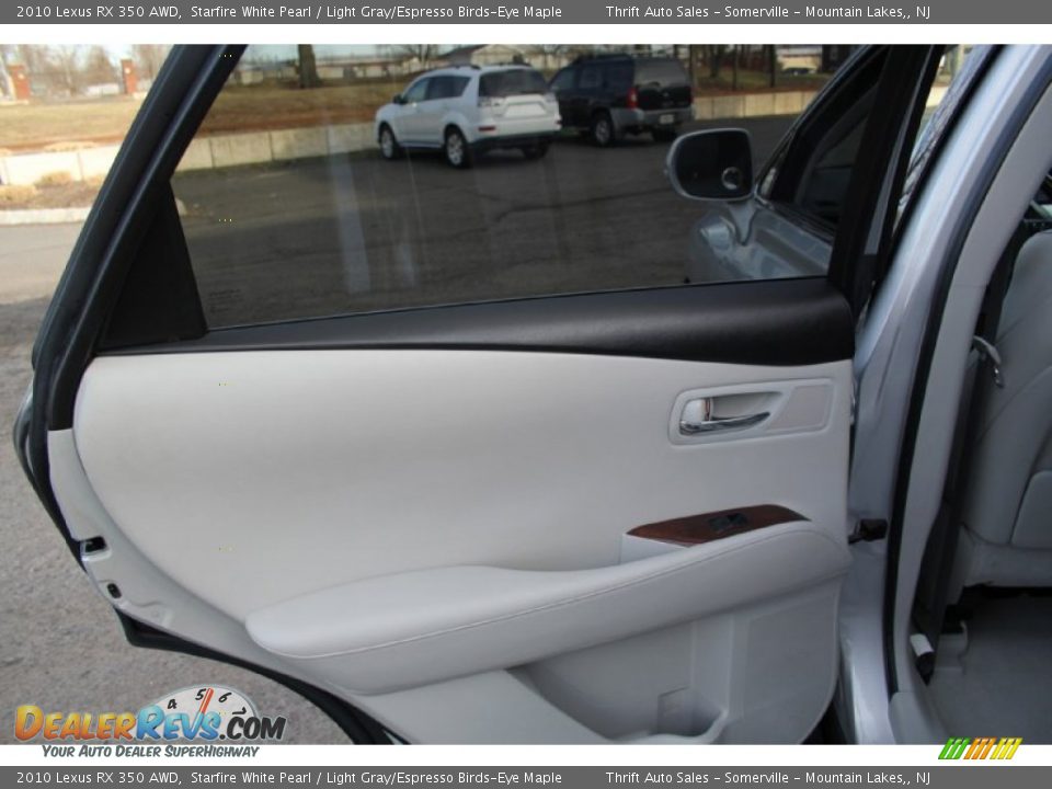 2010 Lexus RX 350 AWD Starfire White Pearl / Light Gray/Espresso Birds-Eye Maple Photo #23
