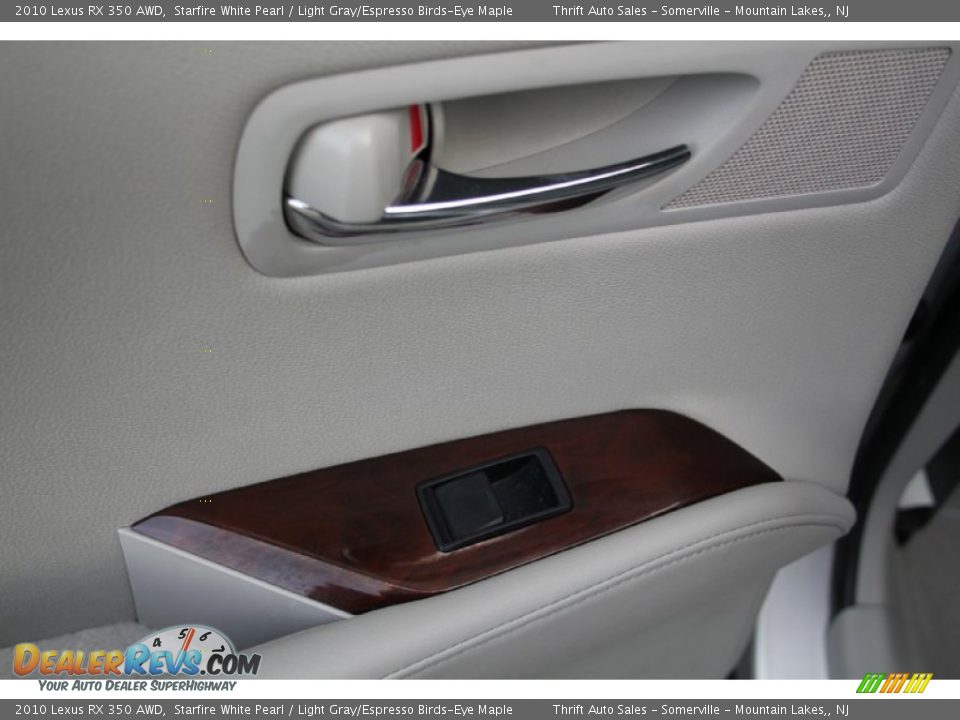 2010 Lexus RX 350 AWD Starfire White Pearl / Light Gray/Espresso Birds-Eye Maple Photo #24