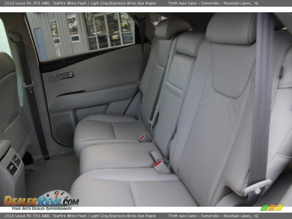 2010 Lexus RX 350 AWD Starfire White Pearl / Light Gray/Espresso Birds-Eye Maple Photo #25