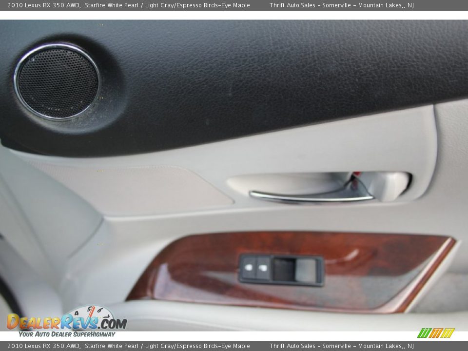 2010 Lexus RX 350 AWD Starfire White Pearl / Light Gray/Espresso Birds-Eye Maple Photo #31