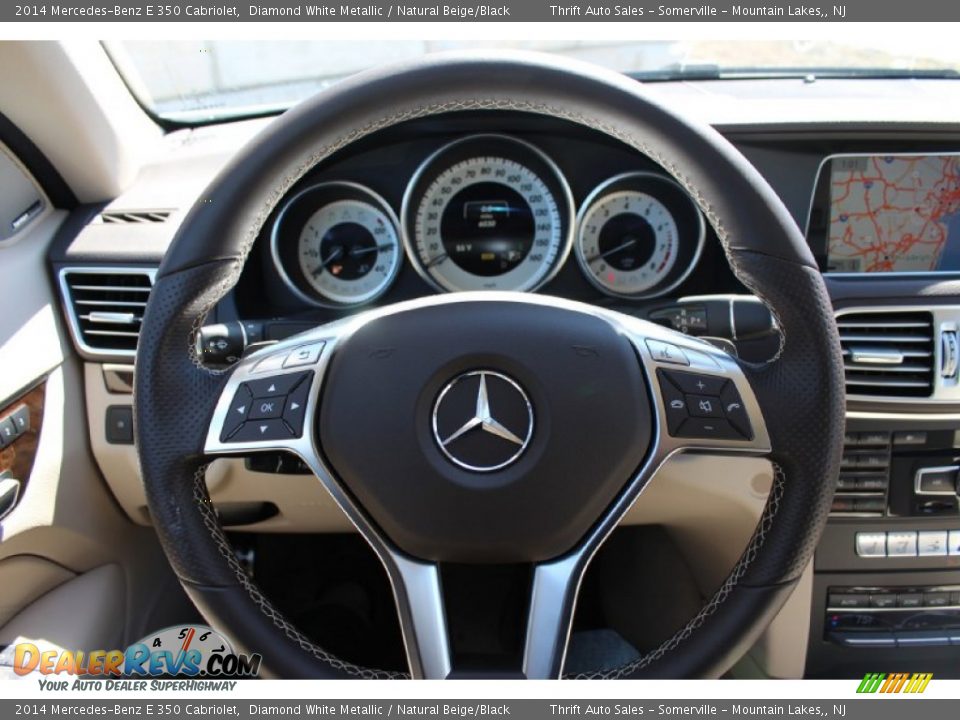2014 Mercedes-Benz E 350 Cabriolet Diamond White Metallic / Natural Beige/Black Photo #17