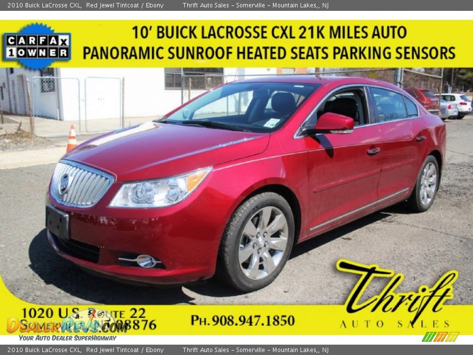 2010 Buick LaCrosse CXL Red Jewel Tintcoat / Ebony Photo #1