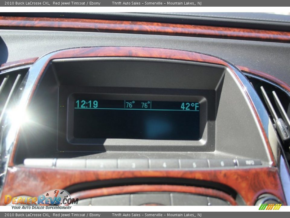 2010 Buick LaCrosse CXL Red Jewel Tintcoat / Ebony Photo #35