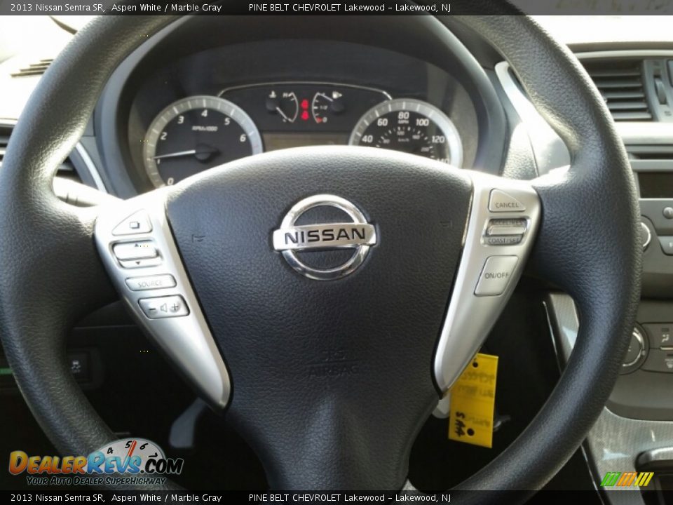 2013 Nissan Sentra SR Aspen White / Marble Gray Photo #13