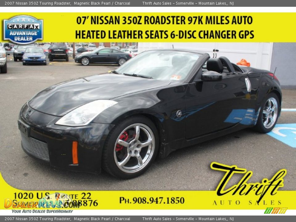 2007 Nissan 350Z Touring Roadster Magnetic Black Pearl / Charcoal Photo #1