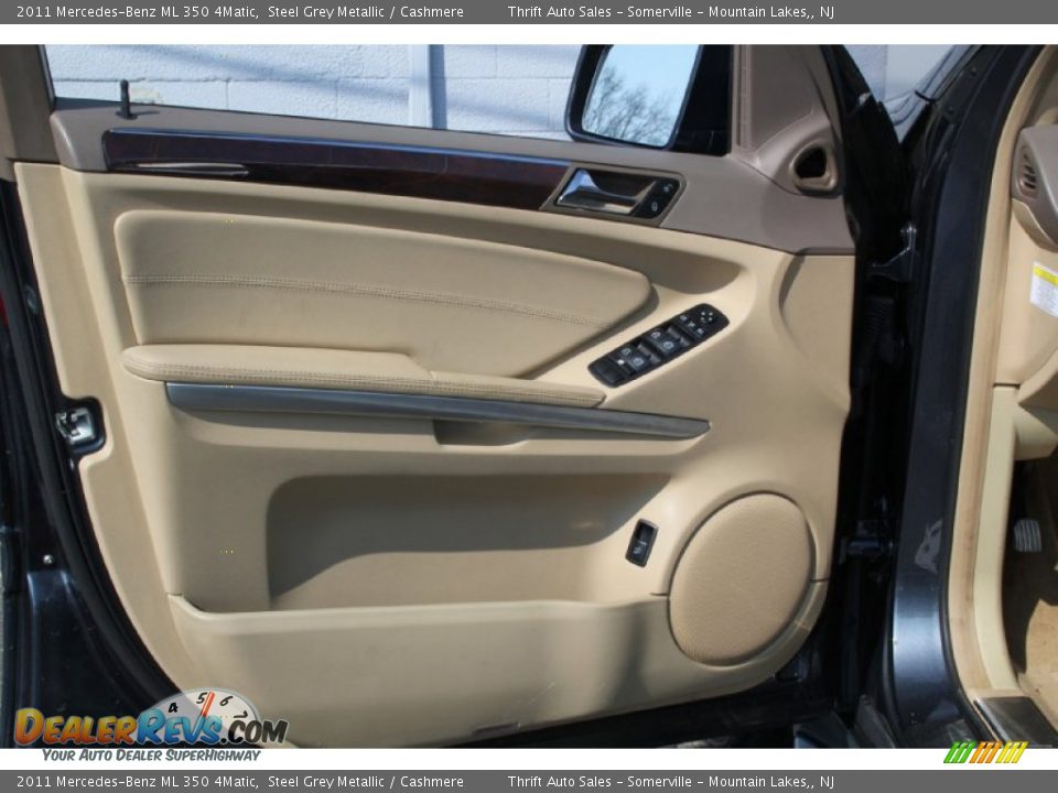 2011 Mercedes-Benz ML 350 4Matic Steel Grey Metallic / Cashmere Photo #10