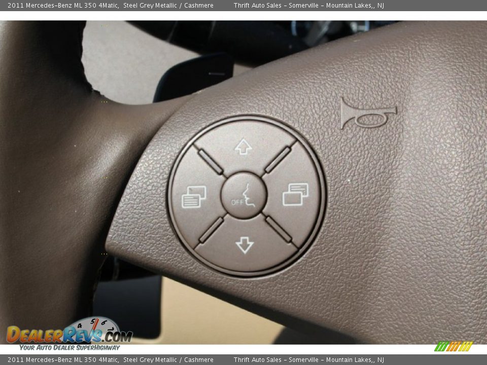 2011 Mercedes-Benz ML 350 4Matic Steel Grey Metallic / Cashmere Photo #16
