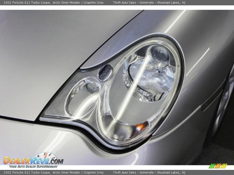2002 Porsche 911 Turbo Coupe Arctic Silver Metallic / Graphite Grey Photo #7