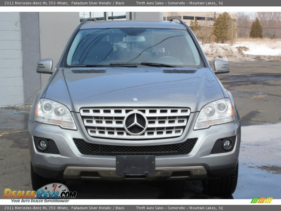 2011 Mercedes-Benz ML 350 4Matic Palladium Silver Metallic / Black Photo #2