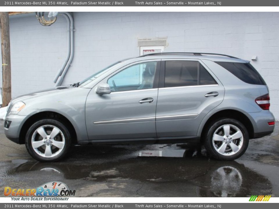 2011 Mercedes-Benz ML 350 4Matic Palladium Silver Metallic / Black Photo #3