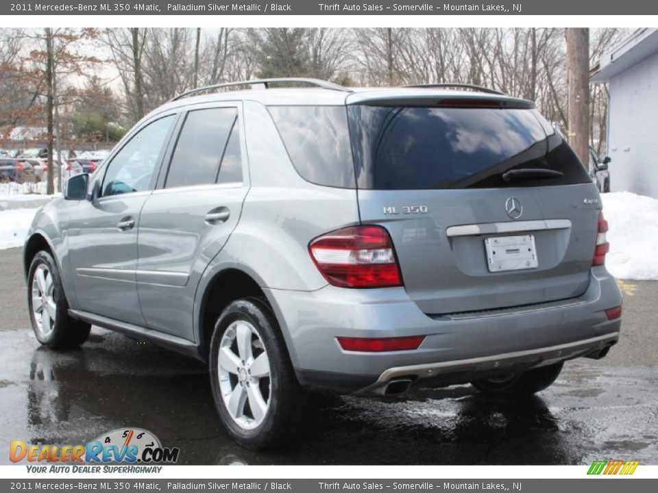 2011 Mercedes-Benz ML 350 4Matic Palladium Silver Metallic / Black Photo #4