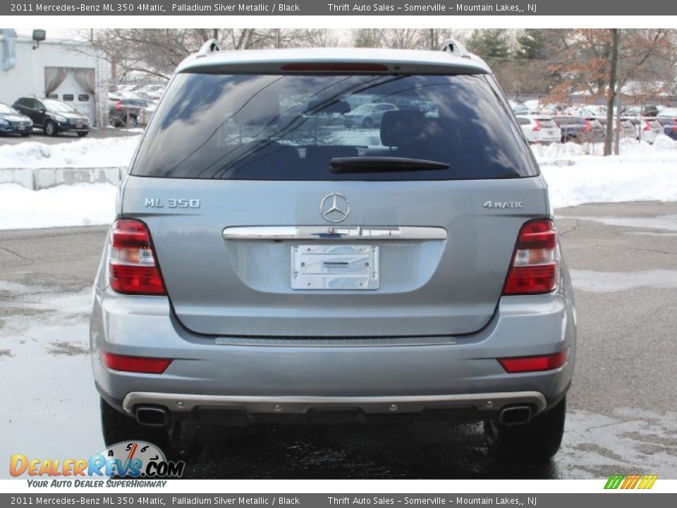 2011 Mercedes-Benz ML 350 4Matic Palladium Silver Metallic / Black Photo #5