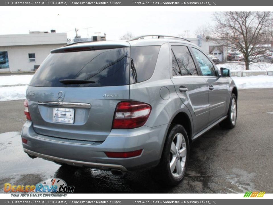 2011 Mercedes-Benz ML 350 4Matic Palladium Silver Metallic / Black Photo #6
