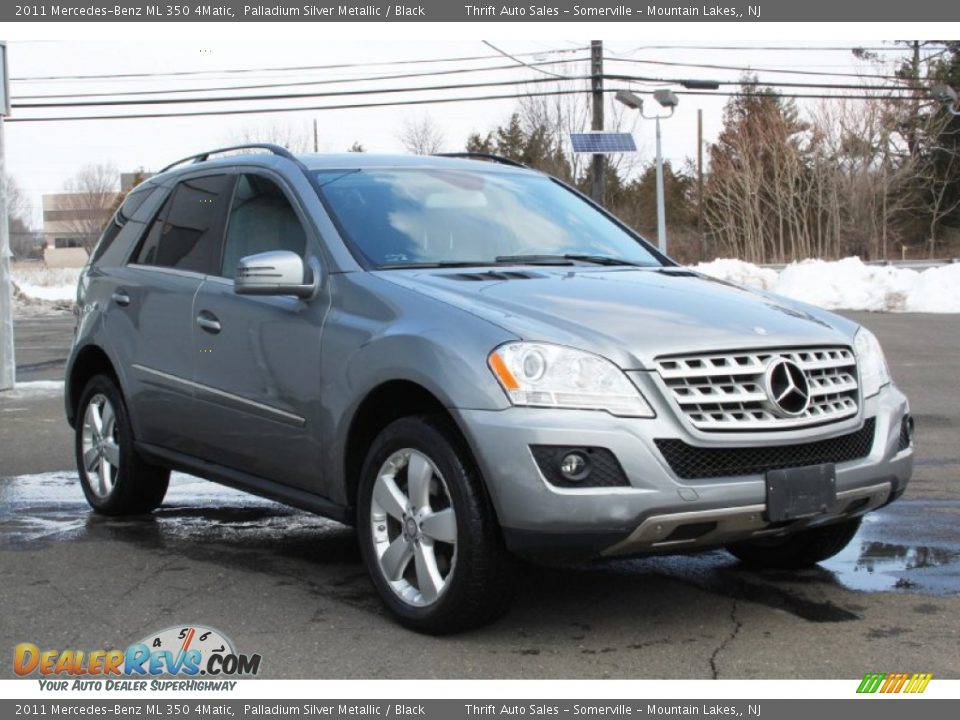 2011 Mercedes-Benz ML 350 4Matic Palladium Silver Metallic / Black Photo #8