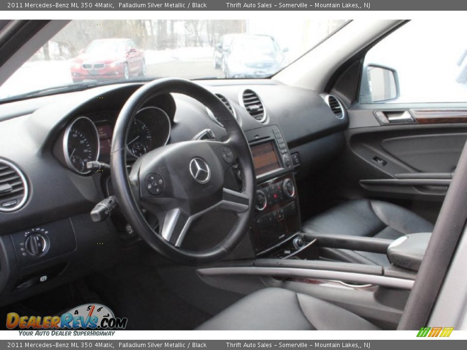 2011 Mercedes-Benz ML 350 4Matic Palladium Silver Metallic / Black Photo #9