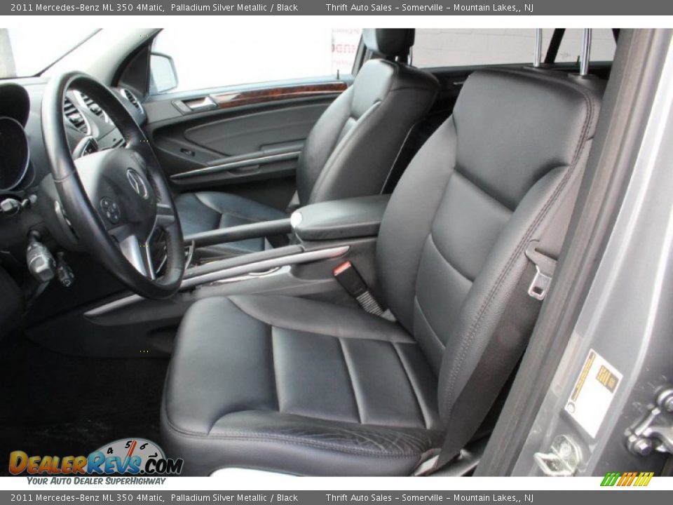 2011 Mercedes-Benz ML 350 4Matic Palladium Silver Metallic / Black Photo #14