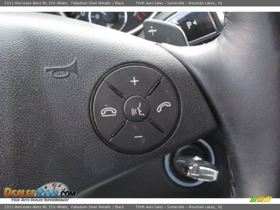2011 Mercedes-Benz ML 350 4Matic Palladium Silver Metallic / Black Photo #18
