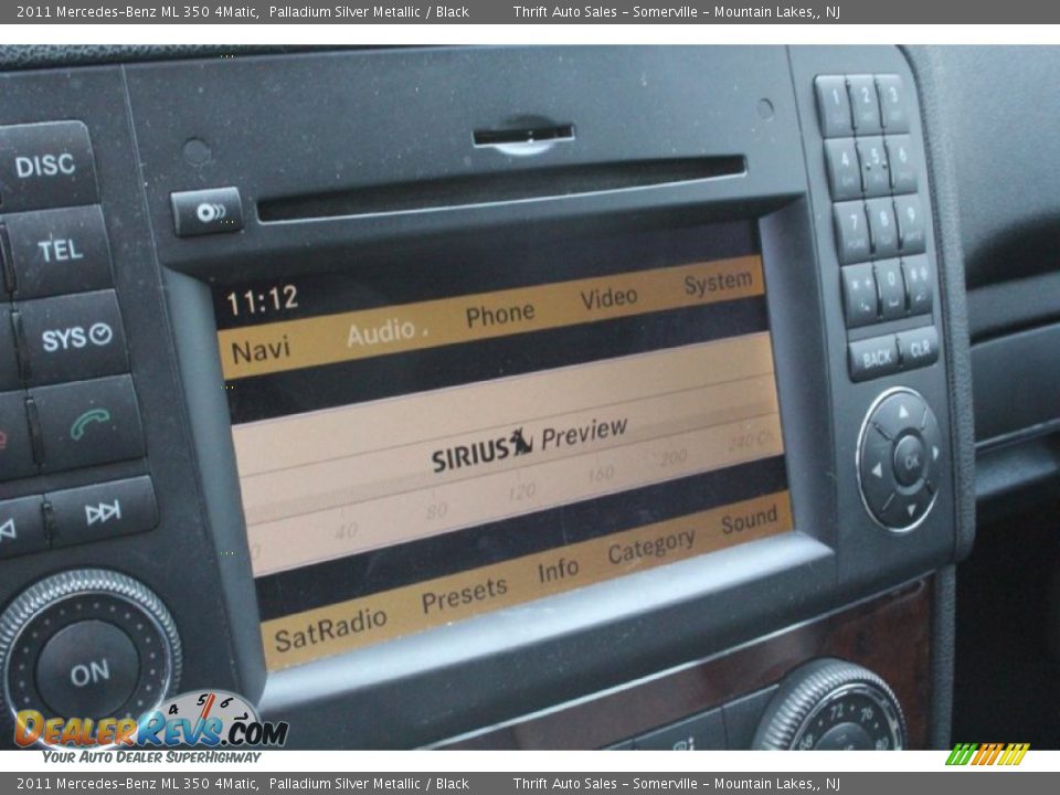 2011 Mercedes-Benz ML 350 4Matic Palladium Silver Metallic / Black Photo #22