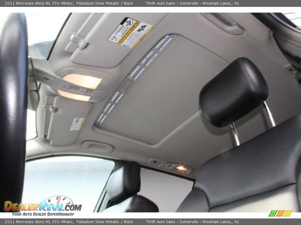 2011 Mercedes-Benz ML 350 4Matic Palladium Silver Metallic / Black Photo #25