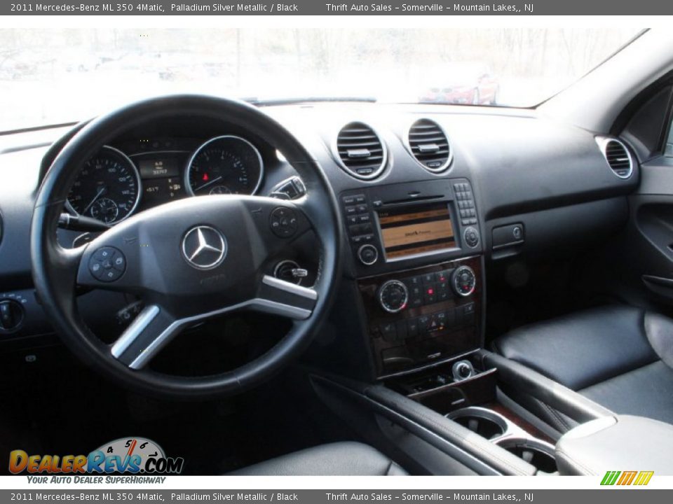2011 Mercedes-Benz ML 350 4Matic Palladium Silver Metallic / Black Photo #28