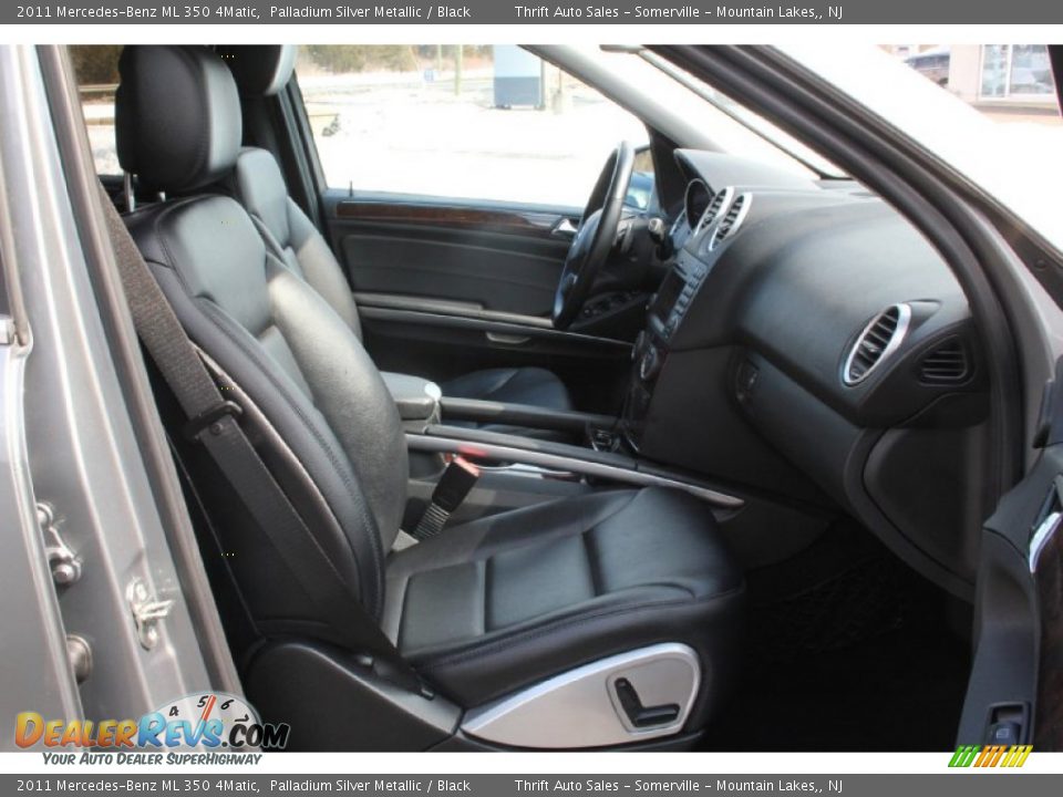 2011 Mercedes-Benz ML 350 4Matic Palladium Silver Metallic / Black Photo #36