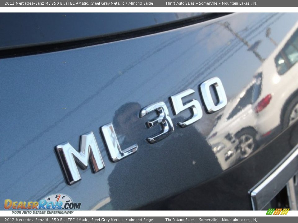 2012 Mercedes-Benz ML 350 BlueTEC 4Matic Steel Grey Metallic / Almond Beige Photo #28