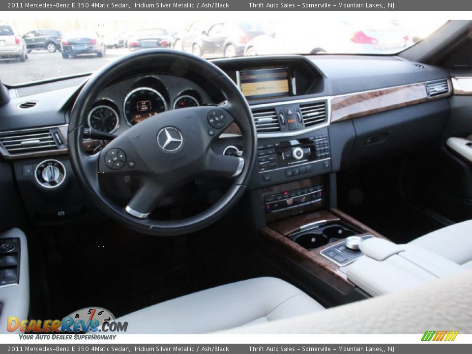 2011 Mercedes-Benz E 350 4Matic Sedan Iridium Silver Metallic / Ash/Black Photo #26